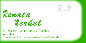 renata merkel business card